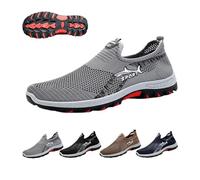 Cooling Comfort Sneaker,Atlacoast Jarva Mens Sneakers,Orthopedic Walking Shoes with Anti Slip Soles (Grey, 6)