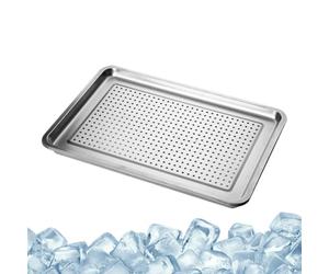 Cooling Dog Bed | Stainless Steel Pet Cot With 6 Ice Packs | Suitable For Most Standard Crates andKennels, It Works Well Indoors, Outdoors, andDuring Camping Or Travel. This Portable Cat Bed Ensures