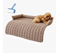 Cooling Dog Bed,Summer Comfortable Cooling Dog Mat Washable,Coolings Bed with Ice Silk Fabric,Non-Slip & Machine Washable Design,Suitable for sofas,floors,large dogs,small dogs and cats (coffee,1PCS)