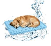 Cooling Dog Mat - Ice Silk Fabric Extra Large | Breathable Sleeping Cushion Rug | Washable Foldable Soft Self Cooling Pet Bed Pad For Puppy Kitten Crate Kennel Floor Sofa Home Travel Bedding