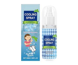 Cooling Face Mist Spray, 50ml Hydrating Ice Refreshener, Uv Protection Moisturizing Liquid for Sports, Commute, Golf, Outdoor Travel, Beach, Hiking, Daily Hot Weather