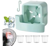 Cooling Fan Ice Attachment,Hangable Ice Box Cup Cooler (Green)