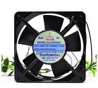 Cooling Fan SJ1225HA2,Server Cooler Fan SJ1225HA2 AC 220V-240V 0.1A 15/21W, Double Ball Bearing Axial Cooling Fan for 12cm 120 * 120 * 25mm 2 Wires