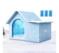 Cooling House - Pet Cooling House, Cats Foldable Nest with 3 Ice Boxes