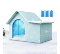 Cooling House - Pet Cooling House, Cats Foldable Nest with 3 Ice Boxes