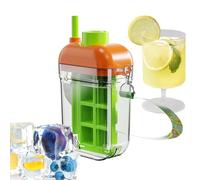 Cooling Ice Cup, Handy Water Bottle, Leakproof Straw Lid, Fast Release Juice Coffee Mould, Versatile Beverage Drinking Storage Container, Drink Accessory for Gym, Picnic, Commuting