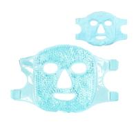 Cooling Mask Face,Eye Mask Cooling Gel Mask,Masque Facial en Gel Réutilisable,Masque de Refroidissement,Masque Froid pour le Visage,Masque Gel,Masque Rafraîchissant,Soins Des Yeux Et Visage,Bleu