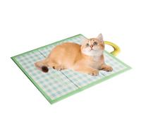 Cooling Mat for Dogs, Pet Cooling Pad, Ice Silk, Cotton, Leather, Portable Bed Accessory, Easy Washable, Lightweight Cooling Blanket, Ideal for Puppies, Kittens, and Furry Friends, 60x45x2cm