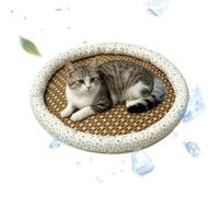 Cooling Mat For Dogs | Rattan Waterproof Indoor Summer Cool Dog Bed