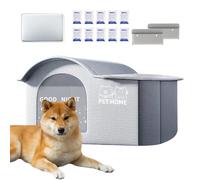 Cooling Outdoor Cat House, Portable Insulated Pet Shelter, Includes Reusable Iced Packs, Spacious Shaded Cave Design, Weather-Resistant Build, Ideal for Balcony Use