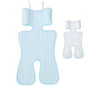 Cooling Pad for Stroller, Seat Cooler Babies, High Chair Cold Mat, Breathable Stroller Cushion 27.56x13.39 inches for Car, Cradle, Baby Comfort on Hot Days, Blue, Pink, Green