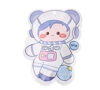 Cooling Patch, Ice Pack, Temperature Comfort, Instant Hydrogel Cooling, Skin-Safe Adhesive, Astronaut Bunny Style, Outdoor Camping Hiking Travel Use, 10 Sheets, Blue Pink Color