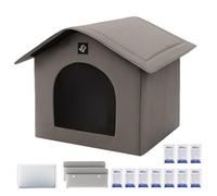 Cooling Pet Shelter, Portable Cat House, Absorbent Cooling Bags, Removable Ice Pack, Breathable Ventilated Design, Foldable Lightweight Structure, Perfect for Indoor Comfort