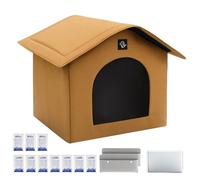 Cooling Pet Shelter, Portable Cat House, Absorbent Cooling Bags, Removable Ice Pack, Breathable Ventilated Design, Foldable Lightweight Structure, Perfect for Indoor Comfort