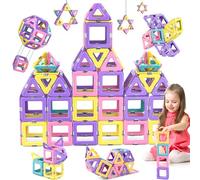 COOLJOYA Construction Magnetique Enfant 40 Pièces, Jouet Éducatifs Enfant 3 4 5 6 Ans Fille Garcon, Bloc de Construction Magnétique pour Garçons et Filles 3 4 5 6 Ans (2024)