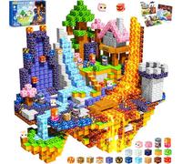 COOLJOYA Construction Magnetique Enfant Cube Magnétique, 150 Pièces Ensemble de Cubes de Construction Magnétiques, Jouet créatif Montessori pour Enfants à partir de 3 Ans