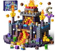 COOLJOYA Construction Magnetique Enfant - Cube Magnétique,150 Pièces Jeu Aimant Magnetic avec Jeux Aimants Magnetique, Jouet Éducatif Montessori pour Enfants 3 4 5 6 7 8 9 10 Ans