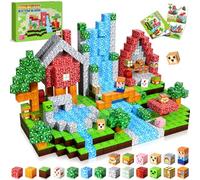 COOLJOYA Construction Magnetique Enfant Cube Magnétique, Jeu Aimant Magnetic avec Jeux Aimants Magnetique, Jouet Éducatif Montessori pour Enfants 3 4 5 6 7 8 9 10 Ans Cadeau Créatif