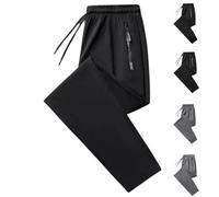 Coolmance Pantalon stretch unisexe ultra extensible à séchage rapide Pantalon extensible unisexe à séchage rapide, Noir droit., 41-44.5