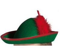 COOLMP Lot de 3 - Chapeau robin des bois avec plume