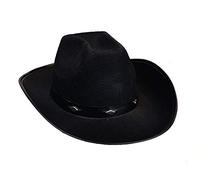 COOLMP Lot de 6 - Chapeau cowboy feutrine pour enfant noir