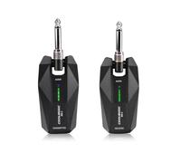 Coolmusic WS1 Système de Guitare stéréo sans Fil 5,8 GHz avec Prises d'instrument 1/4" et 1/8", Rechargeable pour Guitare, Clavier, Basse