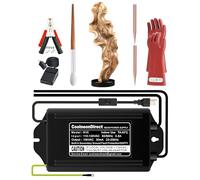 Coolneon Lichtenberg Kit de machine - Transformateur néon + tiges + pinces + brosse + gants + interrupteur à pied, ensemble de combustion à bois fractale, alimentation non LED haute tension 10 kV 30