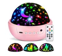 COOLNIGHT Projecteur de veilleuse pour enfants, [93 éclairages + 3 films + télécommande] Projecteur d'étoiles pour enfants, 3 luminosités + 3 minuteries, veilleuse pour filles, rotation à 360 ° +