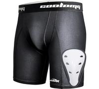 COOLOMG Boxer de sport pour enfant - Sous-vêtements fonctionnels - Avec bonnet - Pour garçon - Noir - Taille L
