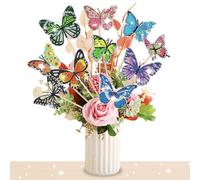 Coolon Lot de 10 kits de peinture diamant papillon pour enfants et adultes, décoration de jardin pour jardins et intérieurs, cadeau