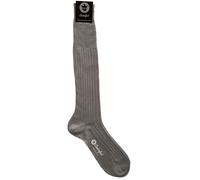 COOLORFOOL 1 paire de mi-bas - chaussettes hautes - homme - fil d'écosse de luxe - fines douces 100% coton Gris Perle T41/42