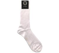 COOLORFOOL Chaussettes homme femme fil d'écosse de luxe - fines et douces - 100% coton blanc neige T43/ 45