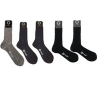 COOLORFOOL Pack de 5 Chaussettes homme femme fil d'écosse de luxe - fines douces-100% coton 1 perle, 2 gris foncé, 2 noir T41/42