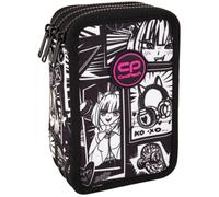 CoolPack Cartable XXL Trousse à crayons à 3 compartiments pour garçons Ombre Gradient Herbe Trousse à crayons 44 pièces remplie Trousse d'étudiant 3 animaux Vert, Imprimé 5, 20 x 12.5 x 6 cm, Trousse