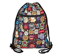 Coolpack F070696, Sac de sport à cordon VERT SCARY STICKERS, Multicolor