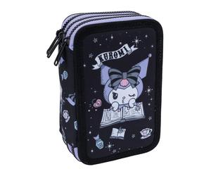 CoolPack Kuromi Jumper Trousse à 3 compartiments remplie avec papeterie Motif gothique