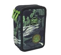 CoolPack Trousse à crayons 3 compartiments XXL - Trousse à crayons - Trousse à crayons - Pour fille et garçon - 44 pièces - 3 étages - Adventure Park, Multicolore, Trousse à