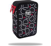 CoolPack Trousse à crayons remplie Bear XXL noir, vert 44 pcs., 12,5 x 6,5 cm
