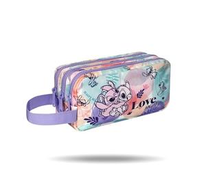 Coolpack Trousse à trois fermetures éclair Stitch Pastel, multicolore, Trousse scolaire