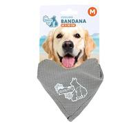 CoolPets Cooling Bandana Cane M - Bandana rinfrescante Collare per cani - Raffreddamento Cane - 65 x 30 cm - Beige