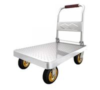 Coolpleasant Chariot à Plate-Forme 500kg Diable Pliant Chariot à Plate-Forme Portable Chariot Mobile Diable pour Bureau à Domicile Supermarché Entrepôt Déménagement,90x60cm