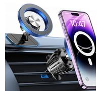 Coolpow Support de téléphone portable pour voiture Magsafe - 20 aimants N55 - Accessoire de voiture - Pivotant à 360° - Support magnétique de téléphone portable pour iPhone 16, 15, 14, 13, 12