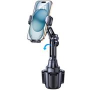 Coolpow Support de téléphone pour Porte-gobelet de Voiture 【Ultra Stable et sans Aucune Vibration】 Compatible avec iPhone 17, 16 et Tous Les Smartphones de 4 à 7 Pouces