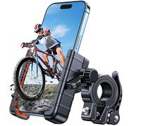 Coolpow Support Téléphone Vélo [1S Verrouillage & 360° Rotation] Support Téléphone Moto, Ne Bloque Pas Caméra, Support Telephone Velo du Guidon pour iPhone 16 Pro Max 15 14, Smartphones de 4.7"-6.8"