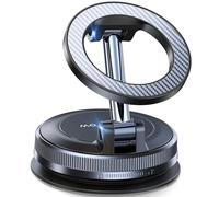 Coolpow Support Telephone Voiture Magsafe [Ventouse Sous Vide Puissante Magnétique] Porte Telephone Voiture Aimanté,360°Portable Ventouse Accessoire Voiture pour iPhone 17 16/Autres Smartphones/Miroir