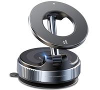 Coolpow Support Téléphone Voiture pour MagSafe [26 x N58 Aimants] Porte Telephone Voiture Réglable à 360° & Pliable, Porte Telephone Tableau de Bord Aimanté pour iPhone 16 Pro Max 15 14 13 Smartphones