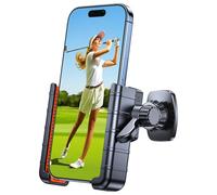 Coolpow Support Téléphone Voiturette de Golf[1S Verrouillage]Support rotatif à 360° pour téléphone portable pour iPhone 17/16/15 série MagSafe, Convient pour EZGO/Club Car/Yamaha, Accessoires de golf
