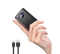 Coolreall Batterie Externe 20000mAh, Mini Power Bank USB C Charge Rapide, 22.5 W PD & QC4.0 LED Batterie Portable avec 3 Ports USB Sortie pour iPhone Samsung Xiaomi Huawei iPad etc