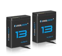 COOLSHOW Batterie Hero 13 Batterie Rechargeable Enduro Hero 13 Batterie Longue Durée 2100mAh 2 Pièces Compatible avec GoPro Hero 13 Black