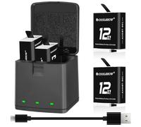COOLSHOW Hero 11 Batterie Enduro Hero 10 Batterie Hero 9 Enduro avec Hero 11 Hero 10/9 Batterie Chargeur Enduro pour GoPro Hero 11 Black,GoPro Hero 10 Black,GoPro Hero 9 Black
